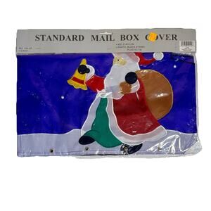 Vintage 1994 CBK Santa Mailbox Cover Christmas 18”x20” Nylon New Sealed